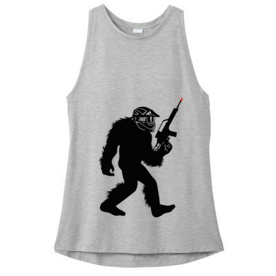 Bigfoot Airsoft Sasquatch Airsofting Apparel Ladies PosiCharge Tri-Blend Wicking Tank
