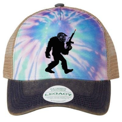 Bigfoot Airsoft Sasquatch Airsofting Apparel Legacy Tie Dye Trucker Hat