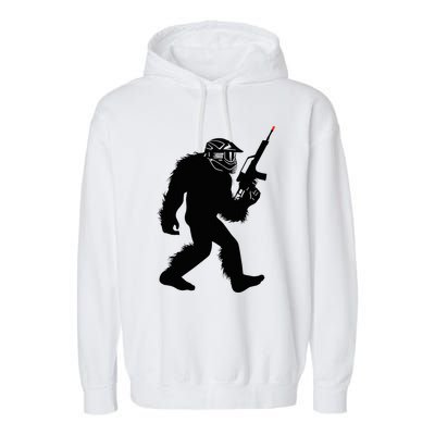 Bigfoot Airsoft Sasquatch Airsofting Apparel Garment-Dyed Fleece Hoodie