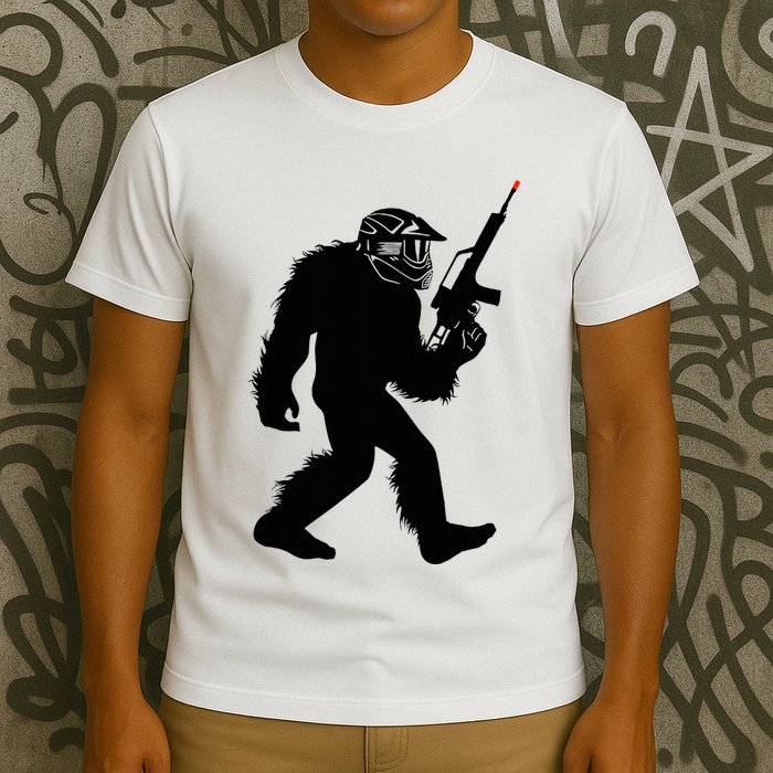 Bigfoot Airsoft Sasquatch Airsofting Apparel T-Shirt