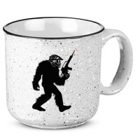 Bigfoot Airsoft Sasquatch Airsofting Apparel 15oz Campfire Ceramic Mug