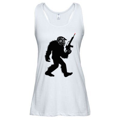 Bigfoot Airsoft Sasquatch Airsofting Apparel Ladies Essential Flowy Tank
