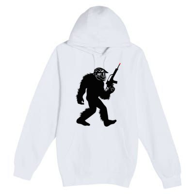Bigfoot Airsoft Sasquatch Airsofting Apparel Premium Pullover Hoodie