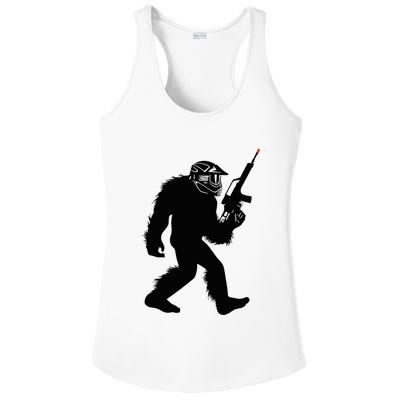 Bigfoot Airsoft Sasquatch Airsofting Apparel Ladies PosiCharge Competitor Racerback Tank