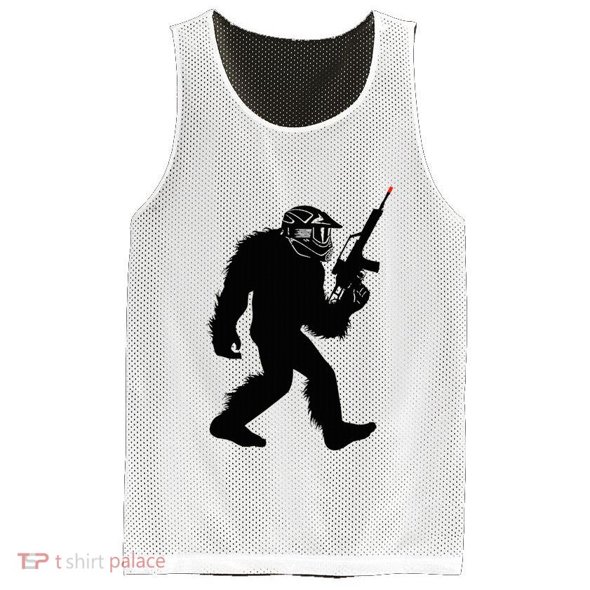 Bigfoot Airsoft Sasquatch Airsofting Apparel Mesh Reversible Basketball Jersey Tank