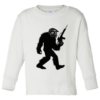 Bigfoot Airsoft Sasquatch Airsofting Apparel Toddler Long Sleeve Shirt
