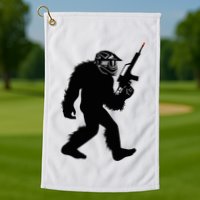 Bigfoot Airsoft Sasquatch Airsofting Apparel Golf Towel