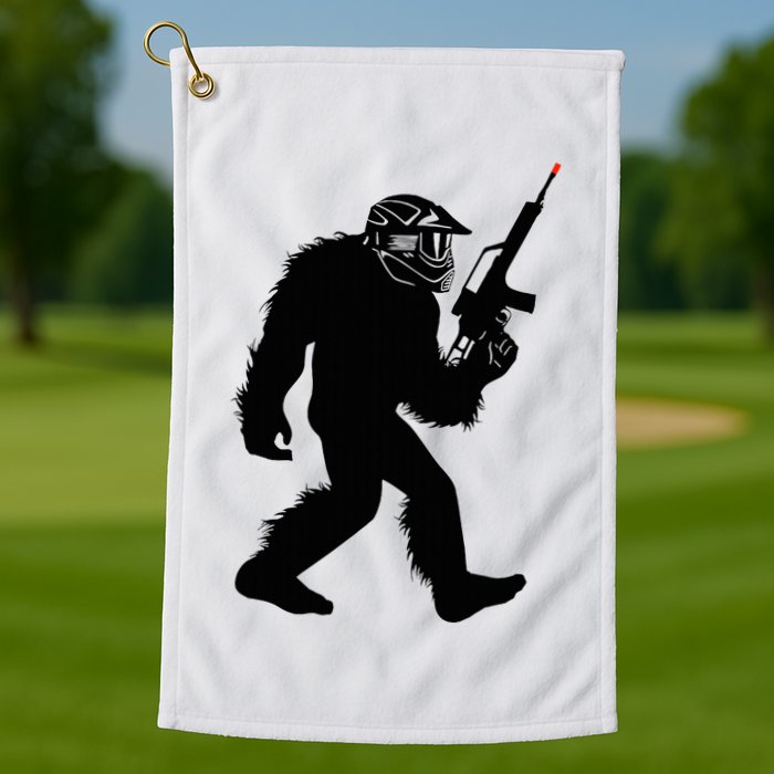 Bigfoot Airsoft Sasquatch Airsofting Apparel Golf Towel