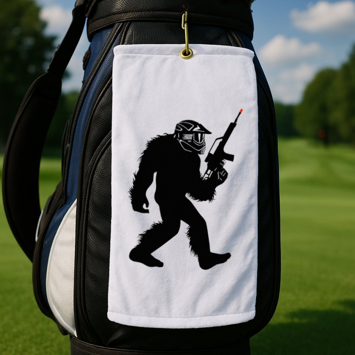 Bigfoot Airsoft Sasquatch Airsofting Apparel Golf Towel