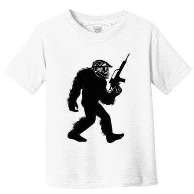 Bigfoot Airsoft Sasquatch Airsofting Apparel Toddler T-Shirt