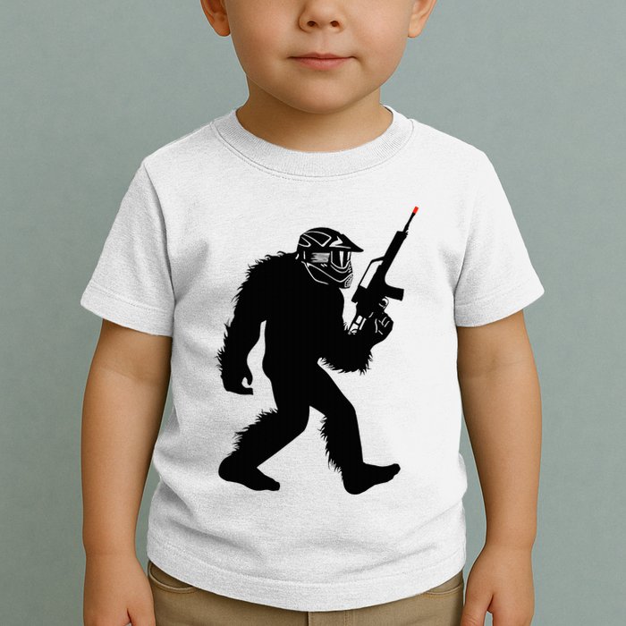 Bigfoot Airsoft Sasquatch Airsofting Apparel Toddler T-Shirt
