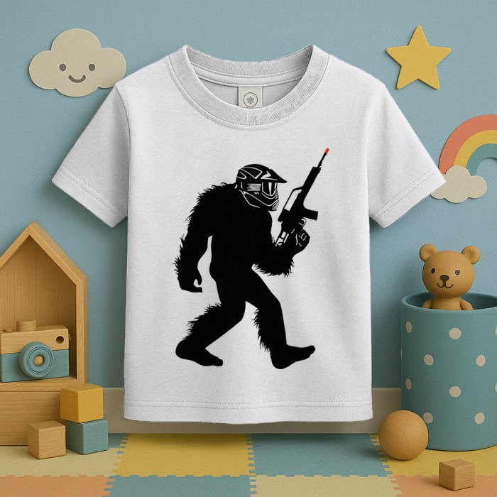 Bigfoot Airsoft Sasquatch Airsofting Apparel Toddler T-Shirt