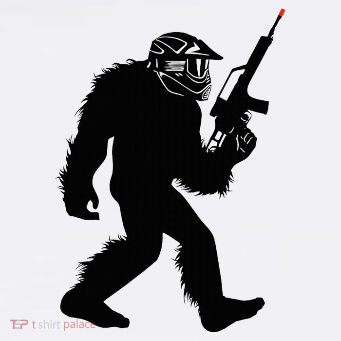 Bigfoot Airsoft Sasquatch Airsofting Apparel Cropped Pullover Crew
