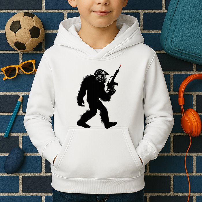 Bigfoot Airsoft Sasquatch Airsofting Apparel Kids Hoodie
