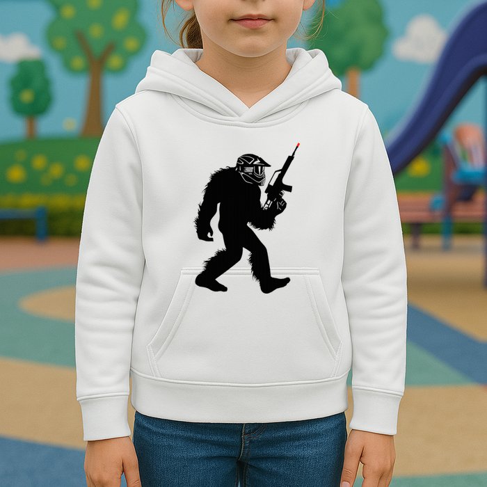Bigfoot Airsoft Sasquatch Airsofting Apparel Kids Hoodie