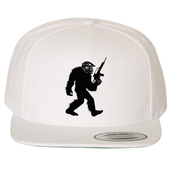 Bigfoot Airsoft Sasquatch Airsofting Apparel Wool Snapback Cap