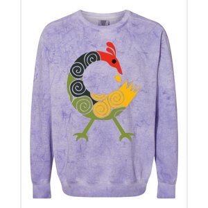 Bird Adinkra Symbol Ghana Sankofa Black History Colorblast Crewneck Sweatshirt