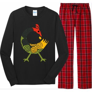 Bird Adinkra Symbol Ghana Sankofa Black History Long Sleeve Pajama Set