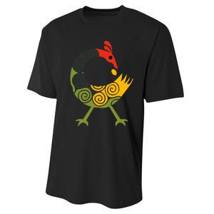 Bird Adinkra Symbol Ghana Sankofa Black History Performance Sprint T-Shirt