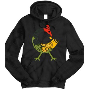 Bird Adinkra Symbol Ghana Sankofa Black History Tie Dye Hoodie