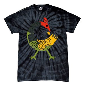 Bird Adinkra Symbol Ghana Sankofa Black History Tie-Dye T-Shirt