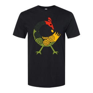 Bird Adinkra Symbol Ghana Sankofa Black History Softstyle CVC T-Shirt