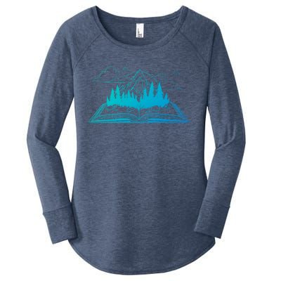 Bookish Adventure Storytelling Imagination Fiction Bookworm Gift Women's Perfect Tri Tunic Long Sleeve Shirt