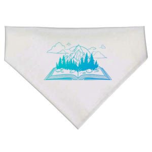 Bookish Adventure Storytelling Imagination Fiction Bookworm Gift USA-Made Doggie Bandana