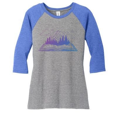 Bookish Adventure Storytelling Imagination Fiction Bookworm Gift Women's Tri-Blend 3/4-Sleeve Raglan Shirt