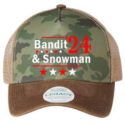 Bandit And Snowman 2024 Election Legacy Tie Dye Trucker Hat