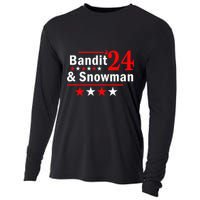 Bandit And Snowman 2024 Election Cooling Performance Long Sleeve Crew