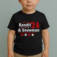 Bandit And Snowman 2024 Election Toddler T-Shirt