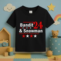 Bandit And Snowman 2024 Election Toddler T-Shirt