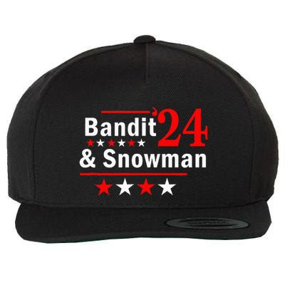 Bandit And Snowman 2024 Election Wool Snapback Cap