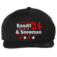 Bandit And Snowman 2024 Election Wool Snapback Cap