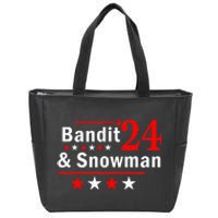 Bandit And Snowman 2024 Election Zip Tote Bag