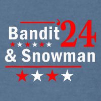 Bandit And Snowman 2024 Election Garment-Dyed Sweatshirt