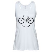 Bicycle And Smile Bicycling Black Ladies Essential Flowy Tank