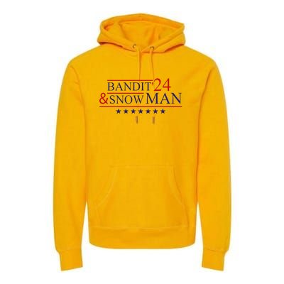 Bandit And Snowman 2024 Election Premium Hoodie