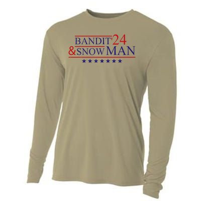 Bandit And Snowman 2024 Election Cooling Performance Long Sleeve Crew