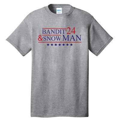 Bandit And Snowman 2024 Election Tall T-Shirt