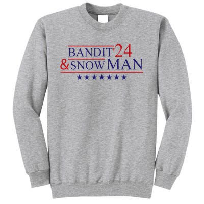 Bandit And Snowman 2024 Election Tall Sweatshirt