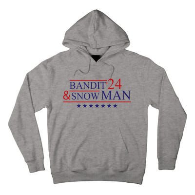 Bandit And Snowman 2024 Election Tall Hoodie