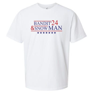 Bandit And Snowman 2024 Election Sueded Cloud Jersey T-Shirt