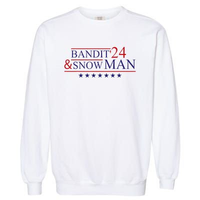 Bandit And Snowman 2024 Election Garment-Dyed Sweatshirt