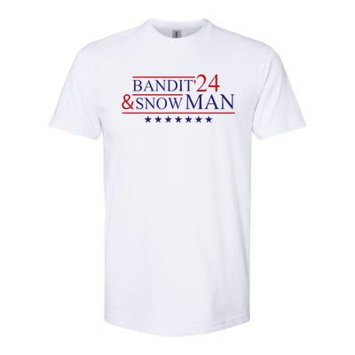 Bandit And Snowman 2024 Election Softstyle CVC T-Shirt