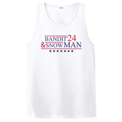 Bandit And Snowman 2024 Election PosiCharge Competitor Tank