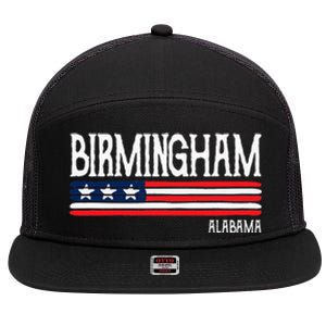 Birmingham Alabama Souvenir Gift 7 Panel Mesh Trucker Snapback Hat