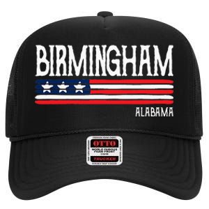 Birmingham Alabama Souvenir Gift High Crown Mesh Back Trucker Hat