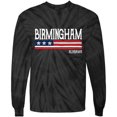 Birmingham Alabama Souvenir Gift Tie-Dye Long Sleeve Shirt